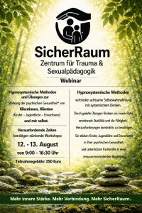 Webinar zu Hypnosystemischen Methoden