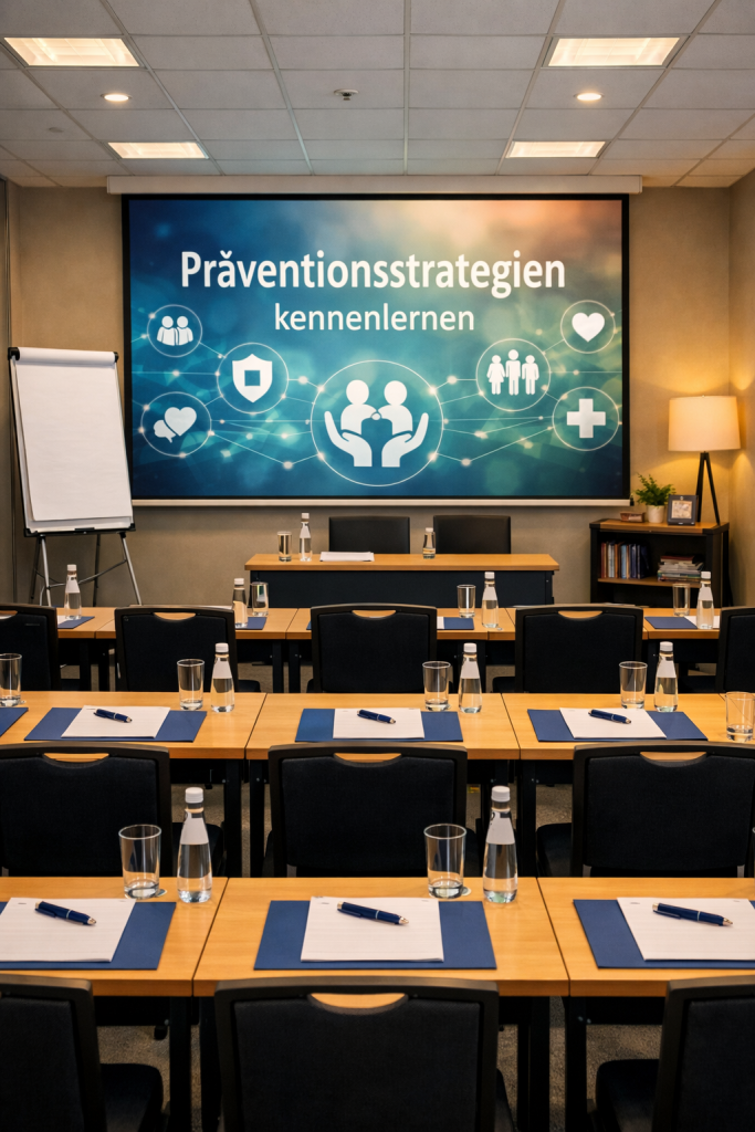 Konferenzraum mit Präsentationsthema